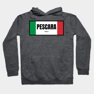 Pescara City in Italian Flag Colors Hoodie